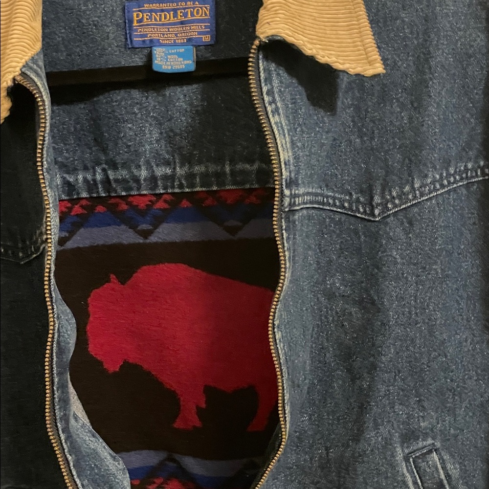 Pendleton Women's Medium Jean Jacket Tan Corduroy… - image 3